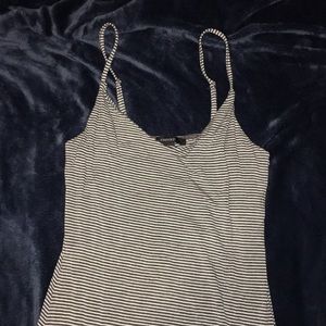 Forever 21, black and white stripped maxi dress